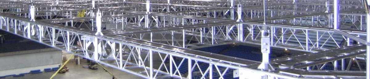 Truss Grid in Stadium Setting Truss Grid in Stadium Setting