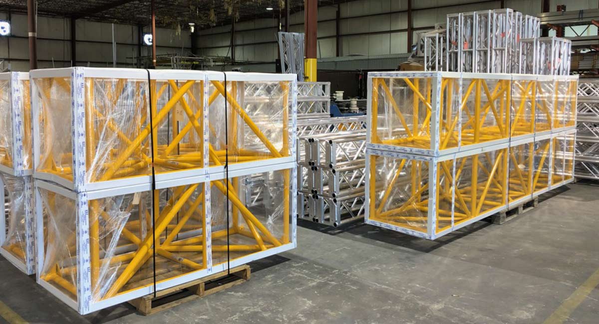 Packaged Powder Coated Truss