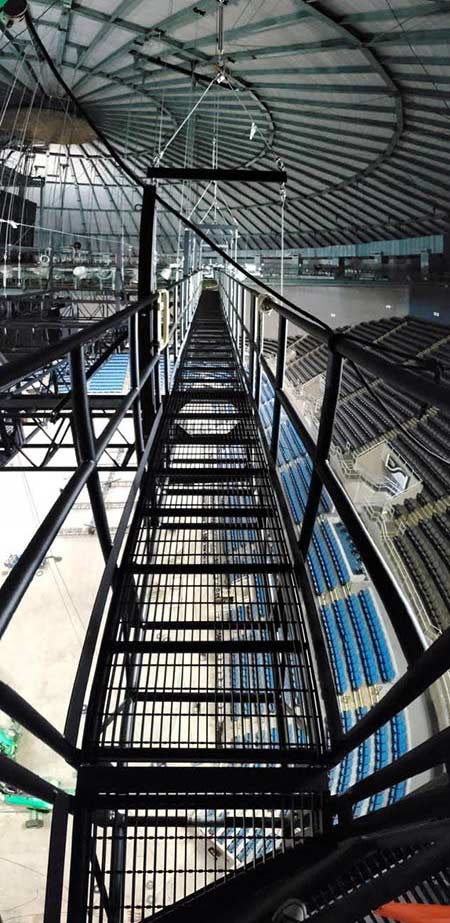 Truss catwalk Mississippi Coliseum Truss catwalk Mississippi