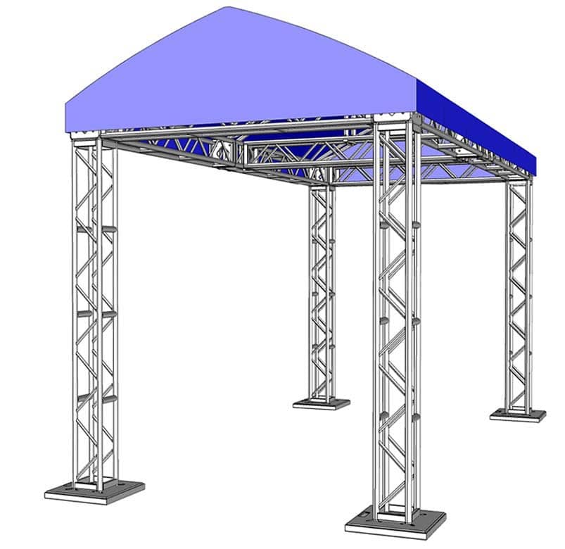 10 x 20 Modular Truss System - Assembled