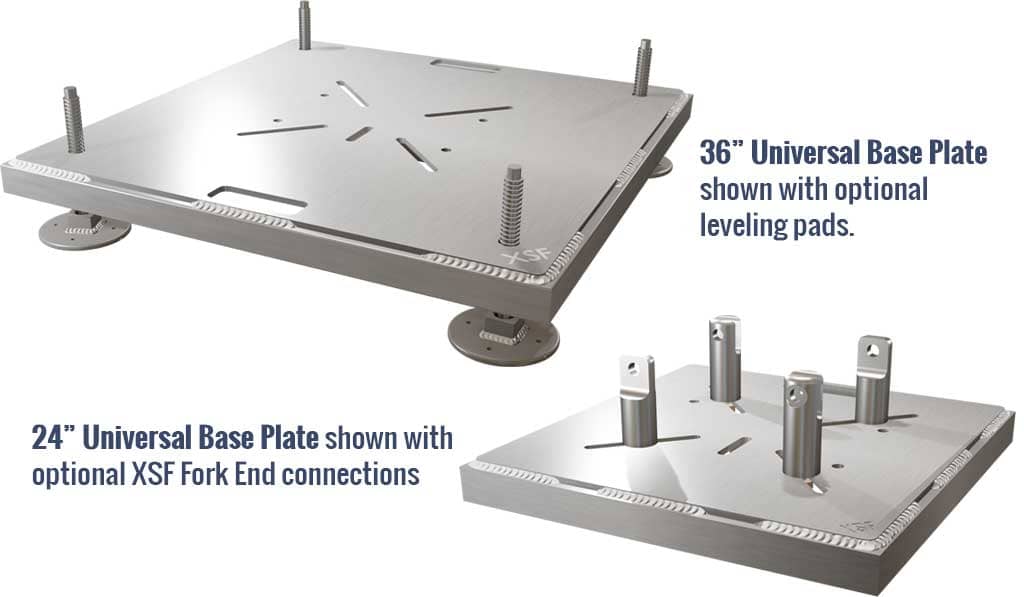 Universal Base Plates with Optional Connectors