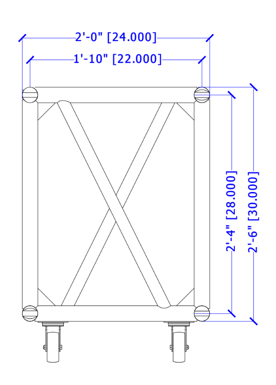 24x30-Pre-Rig-Grid-Truss-with-Steel-Fork-EndView