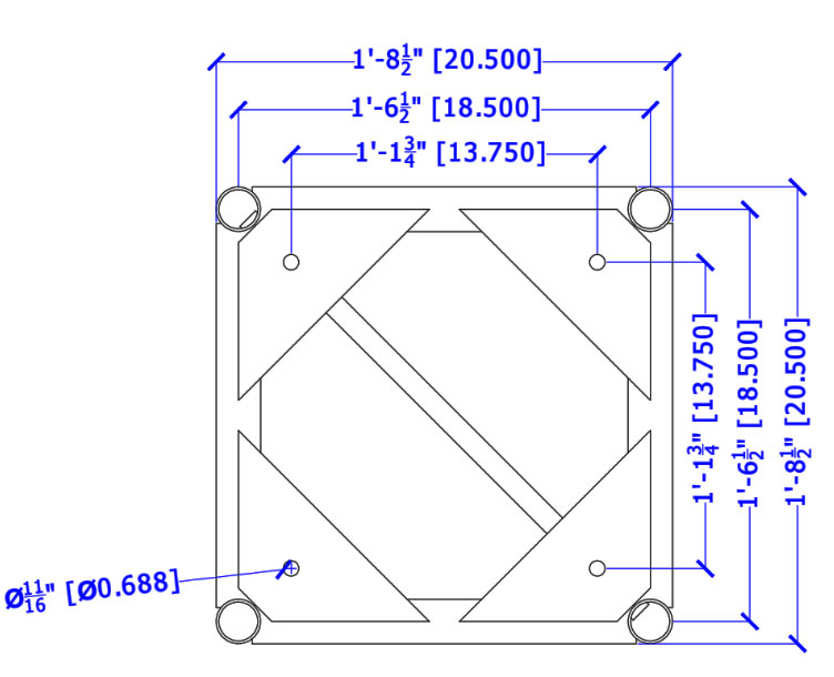 20 X 20 Plated Utility