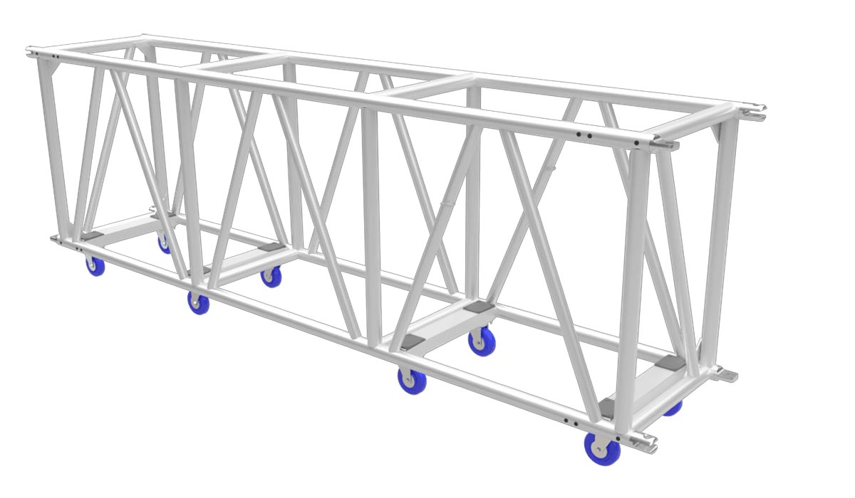 36″x 24″ Pre-Rig Grid Truss with Steel Fork Ends