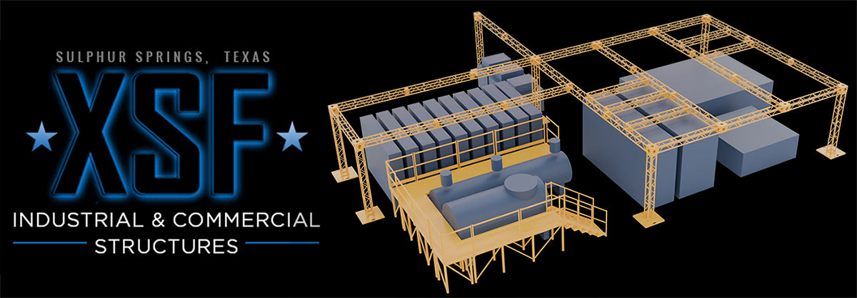 XSF structural aluminum truss systems for industrial and commercial applications — fabricated in Sulphur Springs, Texas